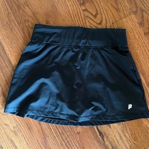 Prince black tennis skirt